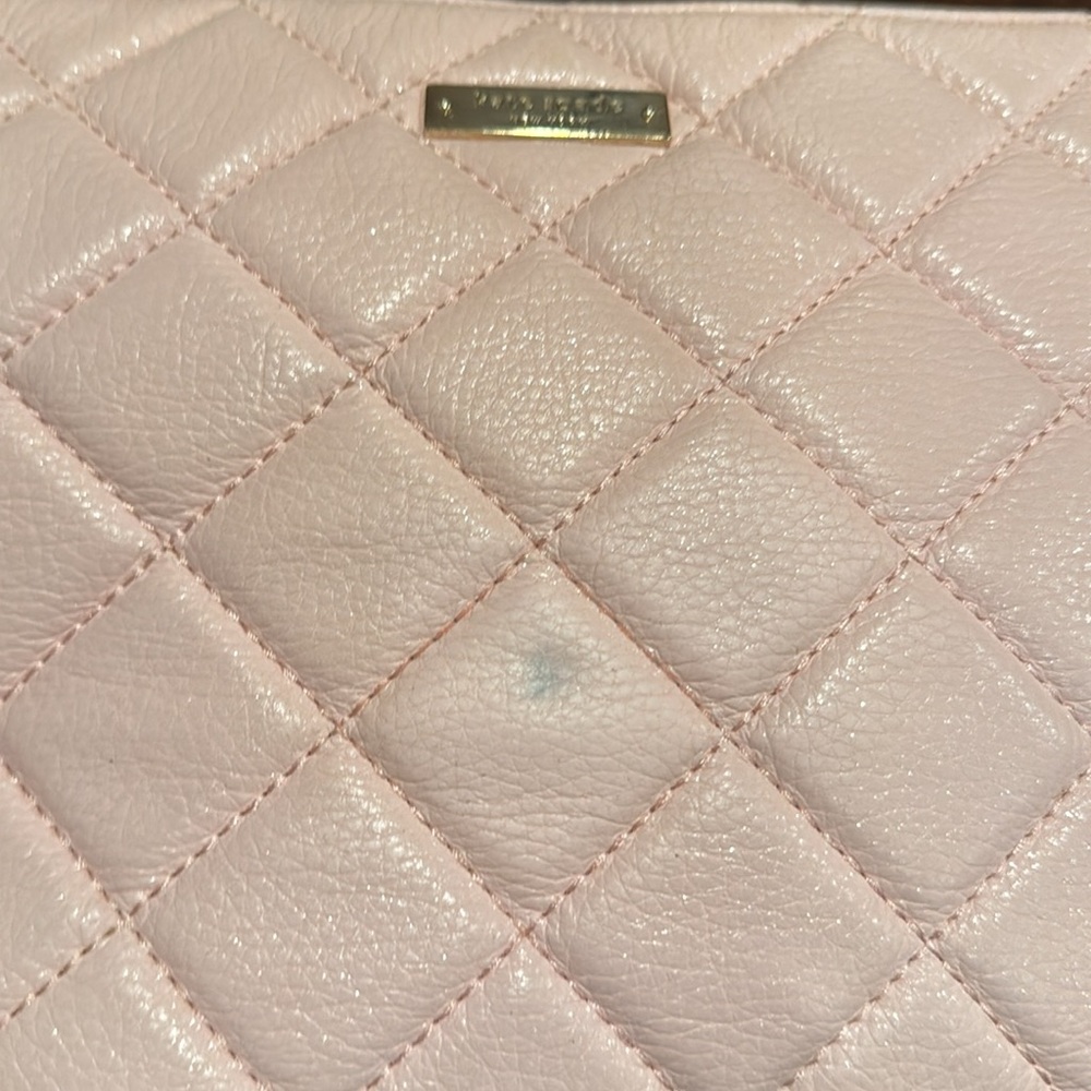 Kate Spade light pink quilted leather purse bag - Picture 3 of 9